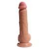 8.26 tommers Lifelike Double Layer Silicone Dildo