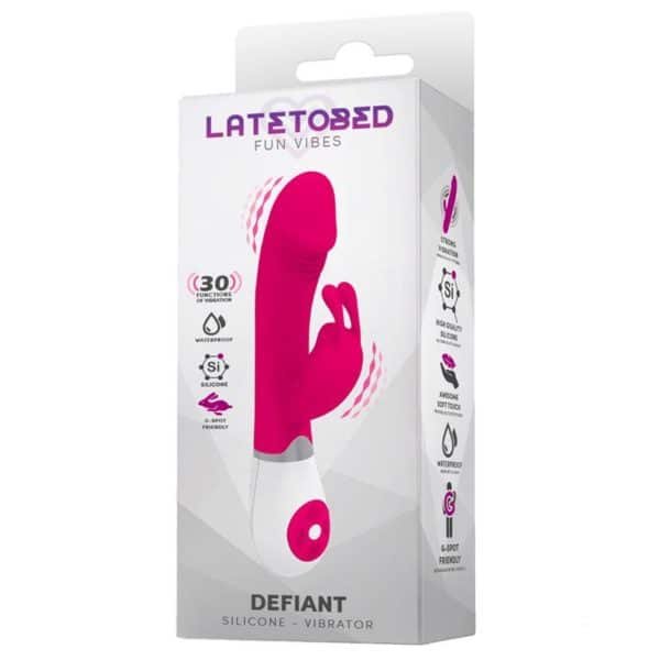 LATETOBED Defiant Vibe with Rabbit Silicone